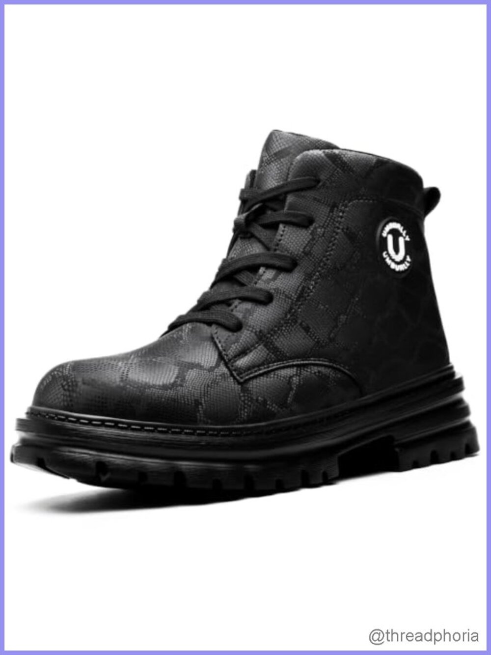 Steel Toe Work Boots Faux Leather Lightweight Breathable Safety